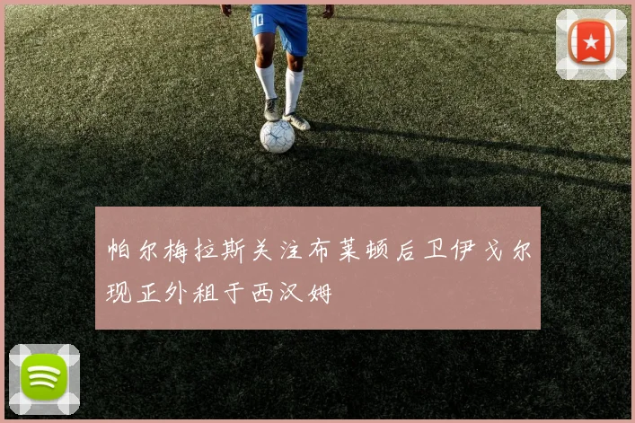 帕尔梅拉斯关注布莱顿后卫伊戈尔现正外租于西汉姆